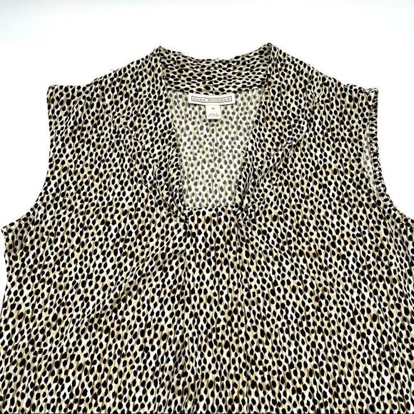 Dana Buchman Animal Print Sleeveless top Sz S - Picture 3 of 10